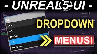 Unreal-5 Menu UI: Drop-Down Menus & COMBO-BOXES