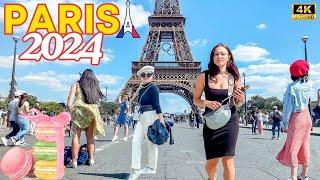 Paris, France  - Climbing the EIFFEL TOWER for the 2024 Olympics, 4K Walk (▶1h28)