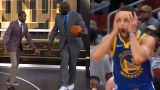 Shaq re-enacts Steph Curry's nasty crossover on Dillon Brooks 