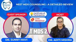 “NEET MDS COUNSELING – A DETAILED REVIEW”