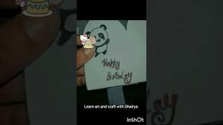 Birthday craft ️️, pla like and subscribe ️️#shorts #youtubeshorts