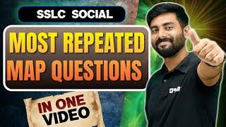 SSLC Social Science Public Exam | Repeated MAP questions from 2018 - 24 | Exam Winner