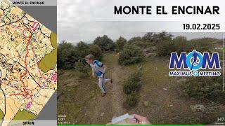 Headcam Orienteering: Monte El Encinar, Spain. MOM. MAXIMUS-O-MEETING 2025.