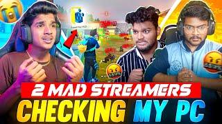 2 MAD STREAMERS | CHECKING MY PC | DFG H@CK FOUND| 1 VS 4| FREE FIRE IN TELUGU #dfg #freefire