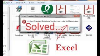 Not a valid Win32 application Error Solved Excel | Win32 application  | Excel Error Win32 applicati