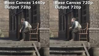 OBS Base (Canvas) & Output (Scaled) Resolution Comparison 1440p & 720p