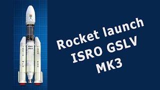 rocket launch ISRO GSLV MK3 in Space Flight Simulator