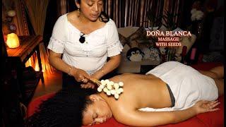 Doña Blanca & Nathy Massage with natural seeds (ASMR Whispering, Relaxing Massage)