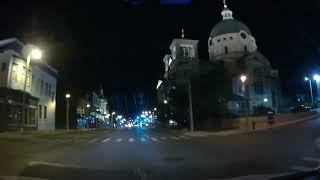 4K Dash Cam - Milwaukee Wisconsin 6th And Lincoln At Night - Beautiful South Side Church - May 2024