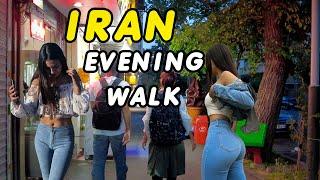 TEHRAN IRAN EVENING WALK 2023 / Walking in the City Center / Villa Street #walking