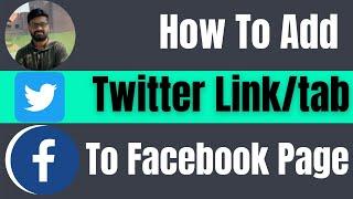 How to add twitter link to Facebook page - my twitter link