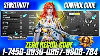 BGMI 3.6 UPDATE SENSITIVITY CODE | BGMI BEST SENSITIVITY SETTINGS | BGMI ZERO RECOIL SENSITIVITY ️.