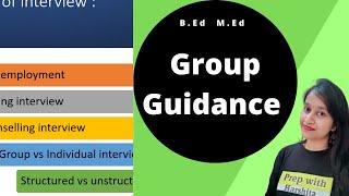 What is Group guidance ? | Guidance and Counselling | B. Ed | M.Ed