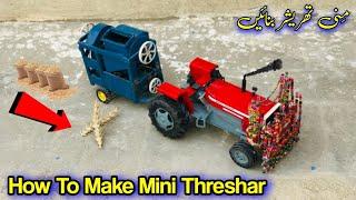 How to make mini Harvester  mini thrasher kese bnayn