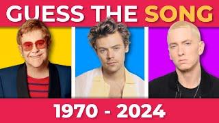 GUESS THE SONG 1970-2024  One Song per Year | Music Quiz