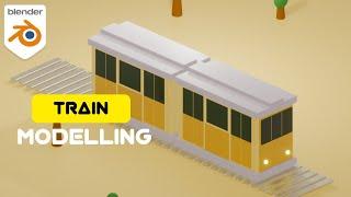 Isometric Train modelling in Blender | FusionArt 3D