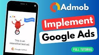 How to Integrate ADMOB ad in android app |  EARN money from app | 2024