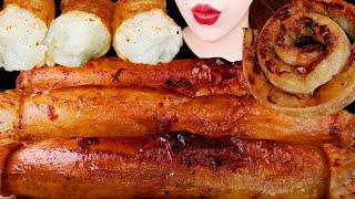 ASMR GIANT LONG BEEF INTESTINES, FIRED CHICKEN(DAECHANG, GOPCHANG) EATING SOUNDS MUKBANG 먹방 咀嚼音