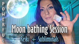 Moon bathing Reiki ASMR | POWERFUL SUBLIMINALS | Lunar Energy 