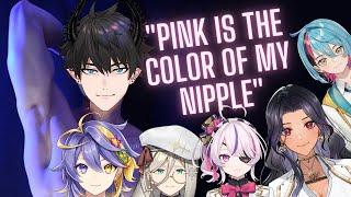 Ren checks nipple color on stream + ILUNA cursed nipple convo [aster arcadia | ILUNA GAMESHOW]