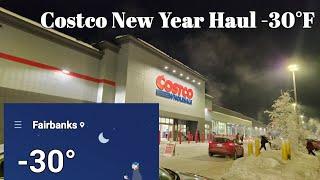 Costco New Year Haul 2025 at 30 below | Fairbanks, Alaska | Alaskan Bears Vlogs