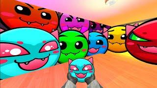 Saving CatFace From Geometry Dash "KIDS AT THE PLAYGROUND" And Fire In The hole Nextbot Gmod