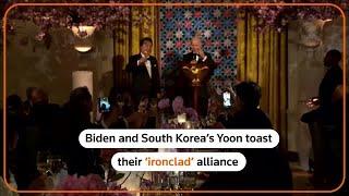 Biden and South Korea’s Yoon Suk Yeol toast ‘ironclad’ alliance