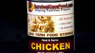 Long term food storage canned meats by Survival Cave Food