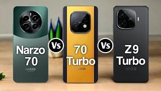 Realme Narzo 70 Vs Realme Narzo 70 Turbo Vs Iqoo Z9 Turbo