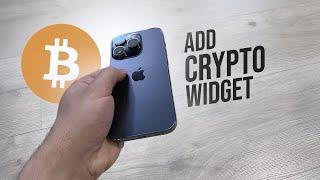 How to Add Crypto Widget to iPhone Home Screen (tutorial)