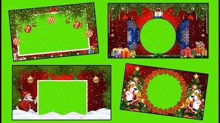 Christmas Green Screen slides to download free   No colpyright   Natal