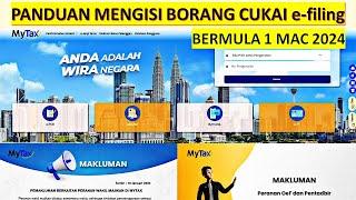 CARA ISI e-Filing BORANG CUKAI PENDAPATAN (e-Be) | Mula 1 Mac 2024