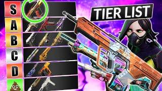 NEW UPDATED GUNS Tier List - Ranking EVERY Weapon BEST to WORST - Valorant Guide