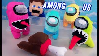 AMONG US PLUSH ATTACK!! Custom IMPOSTER Crewmen Dead Body Plush in Real Life