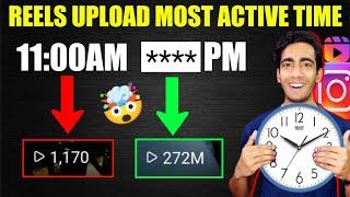 Instagram Reels Upload Most Active Time | Best Time To Post Reels On Instagram | Reels Upload Time