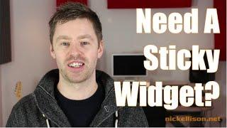 Fixed/Sticky Widget Wordpress Plugin