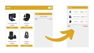 Ecommerce Website | Add to Cart | Delete from Cart | HTML, CSS & JavaScript