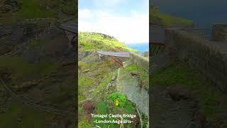 Tintagel Castle Bridge Cornwall #shorts #cornwall #cornwallcoast #tintagel #tintagelcastlebridge