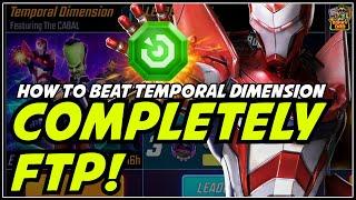 Crush The Controversial Temporal Dimension As FTP! | Node 7-11 Guide! | Marvel Strike Force