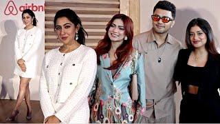 Sara Ali Khan With Awez Darbar, Nagma Mirajkar, Anam Darbar At Airbnb Event