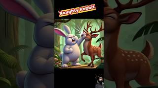 Naughty rabbits | Naughty Rabbit cartoons #funny animals @RabbitJourney99 #family #shorts #dog