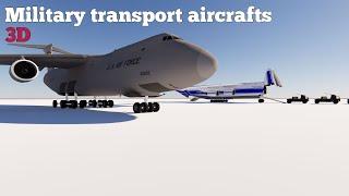 Largest Military Transport Aircrafts 2020 | Comparison 3D