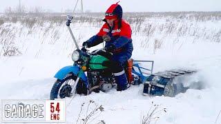 Ural motorcycle to ATV - part 2: deep snow drive