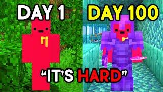 Minecraft 100 Days Videos be like...