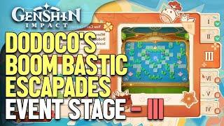 Dodoco's Boom Bastic Escapades Event Stage - III guide Genshin Impact