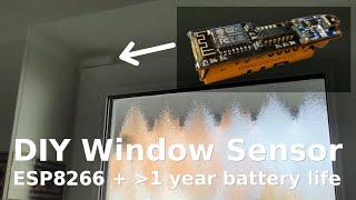 ESP8266 as Window Sensor with years of battery life