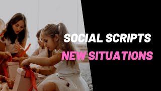 Speech therapy, Autism, social scripts for social communication