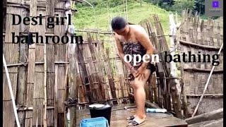 desi girl bathroom open bathing no penty no bra No Bra Bathing Challenge   girl bath with no Bra