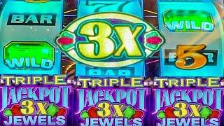 Mrs GCS Landed Progressive Jackpots on Triple Jackpot 3X Jewels