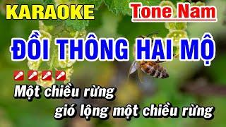 Karaoke Đồi Thông Hai Mộ Nhạc Sống TONE NAM | Hoài Phong Organ